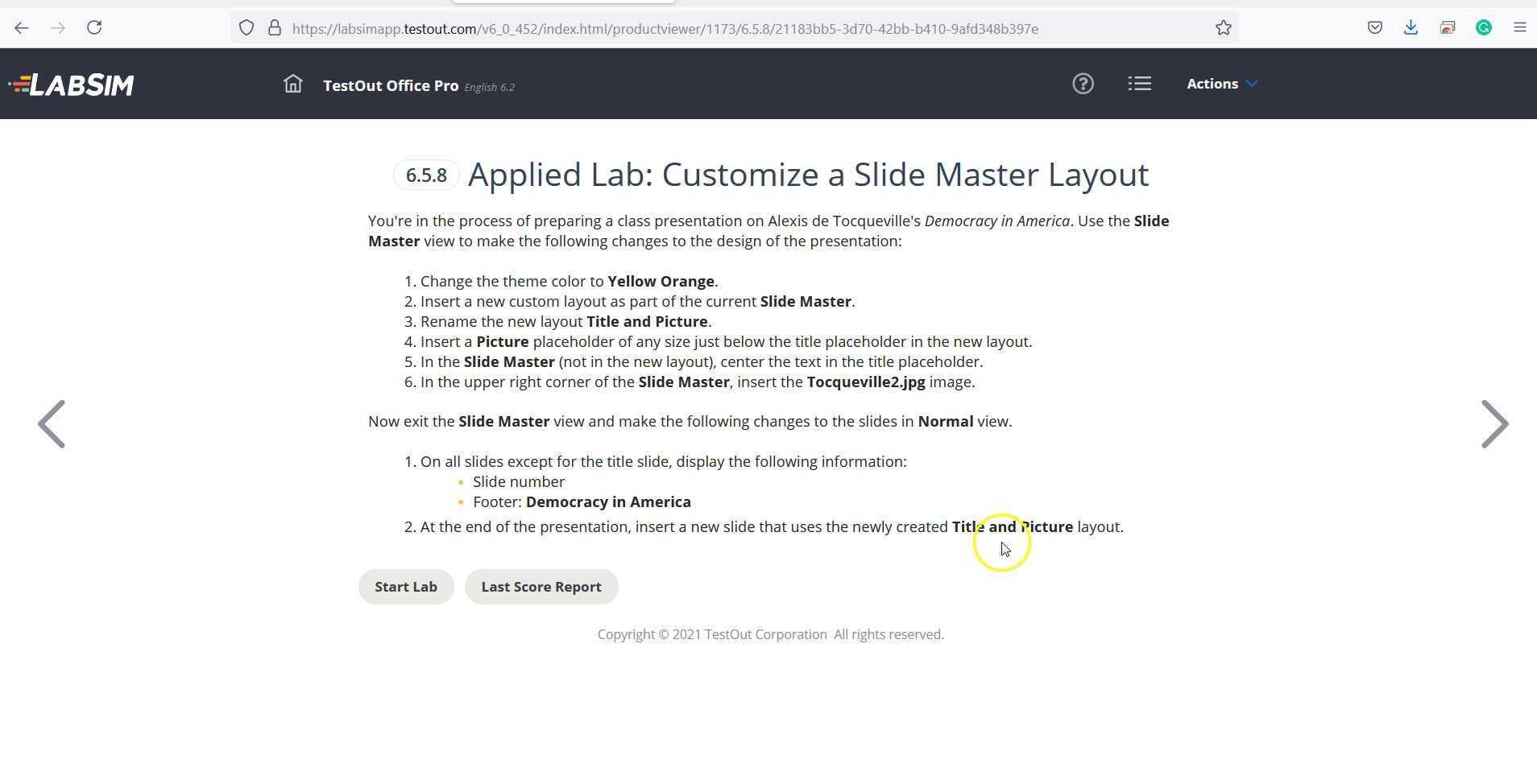 PowerPoint Applied Lab 6.5.8
