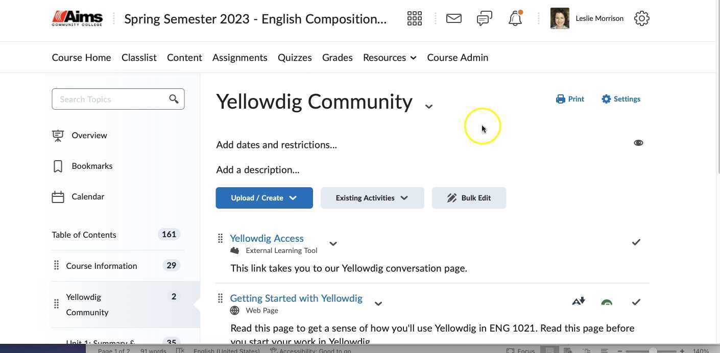 Yellowdig Introduction