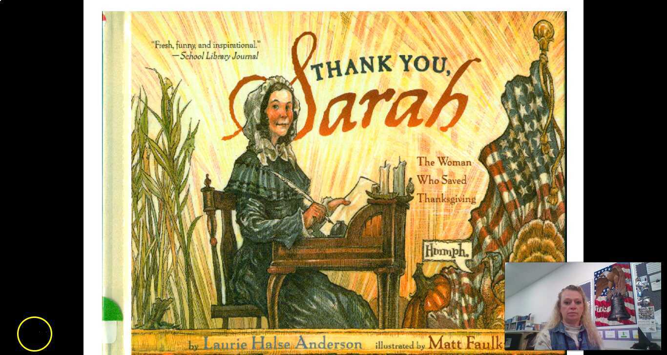 thank you sarah by laurie halse anderson
