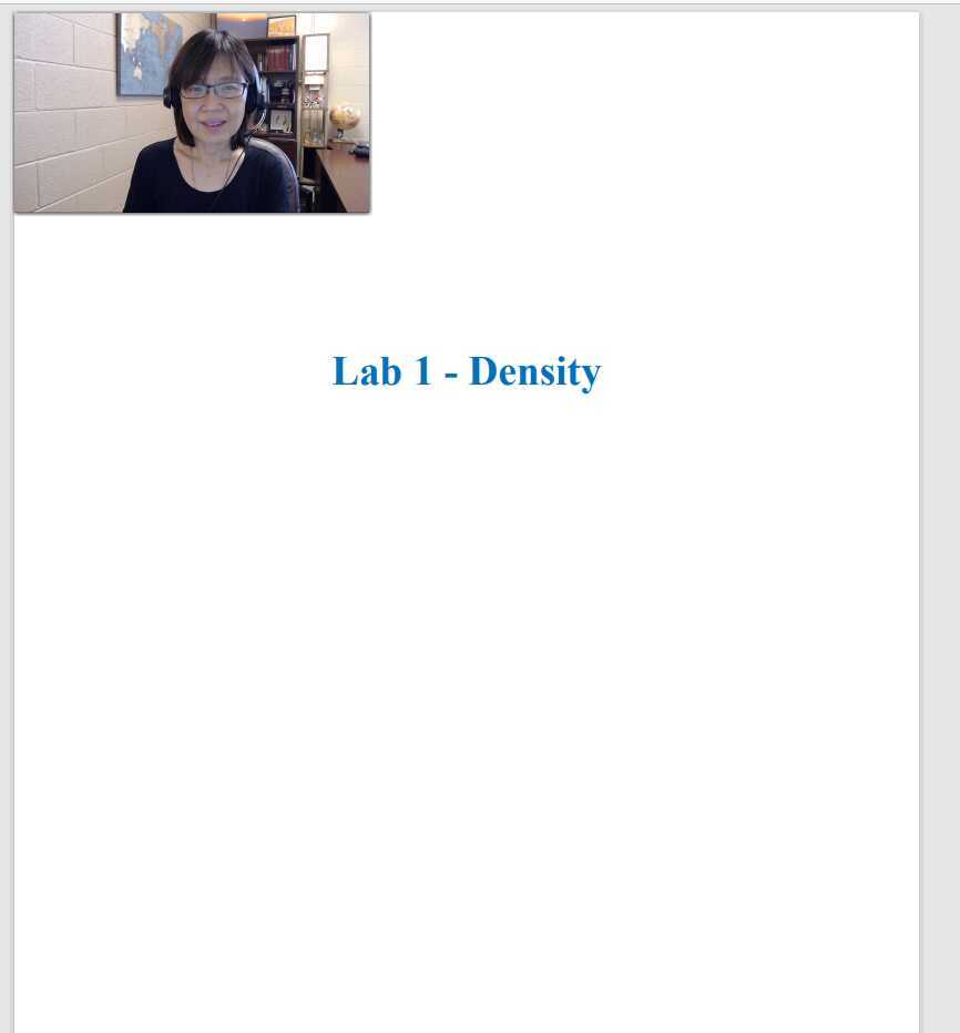 Lab 1 - Density