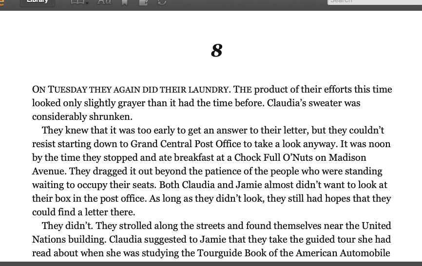 Chapter 8 From the MixedUp Files of Mrs. Basil E. Frankweiler