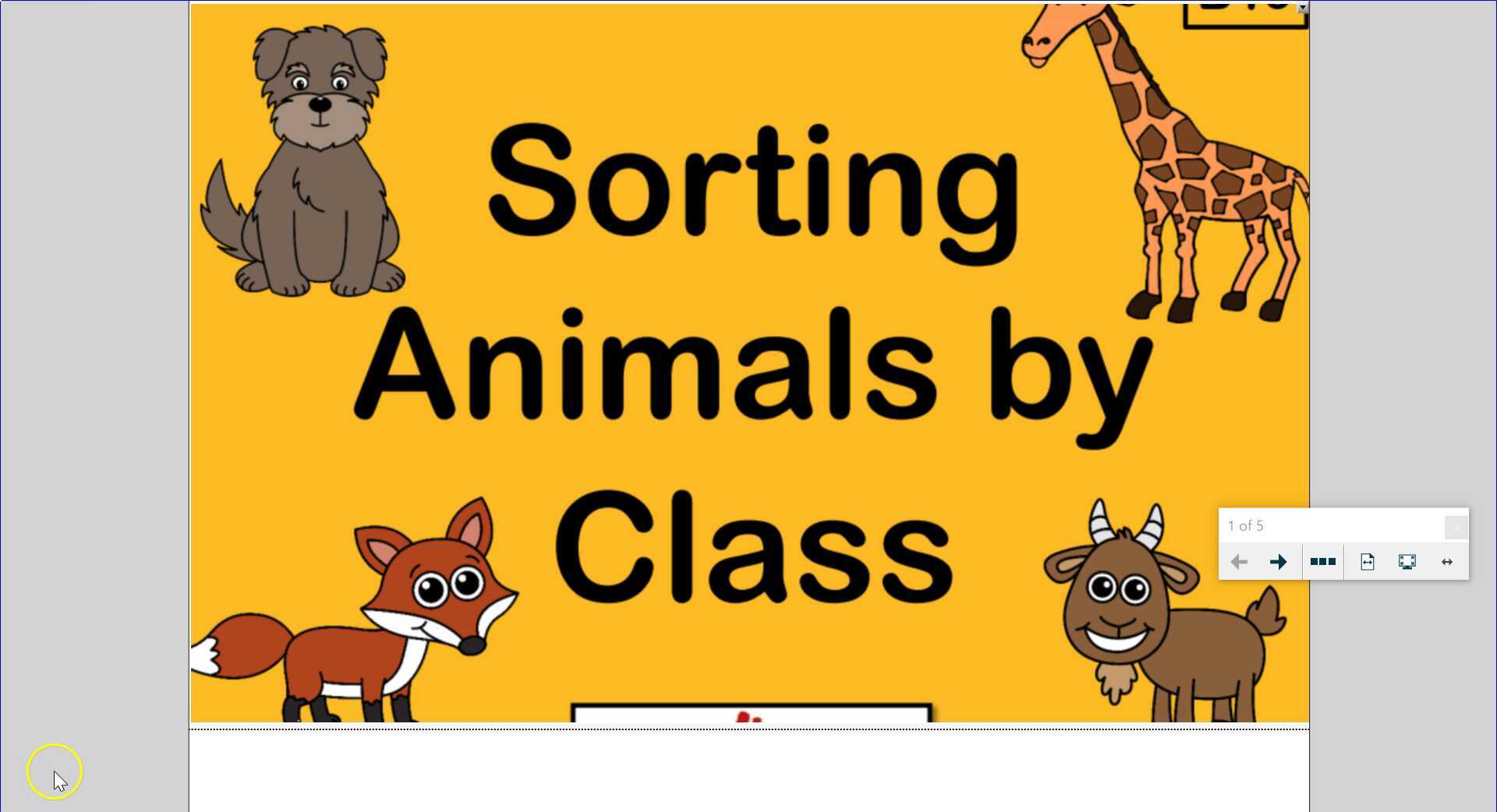 kindergarten science