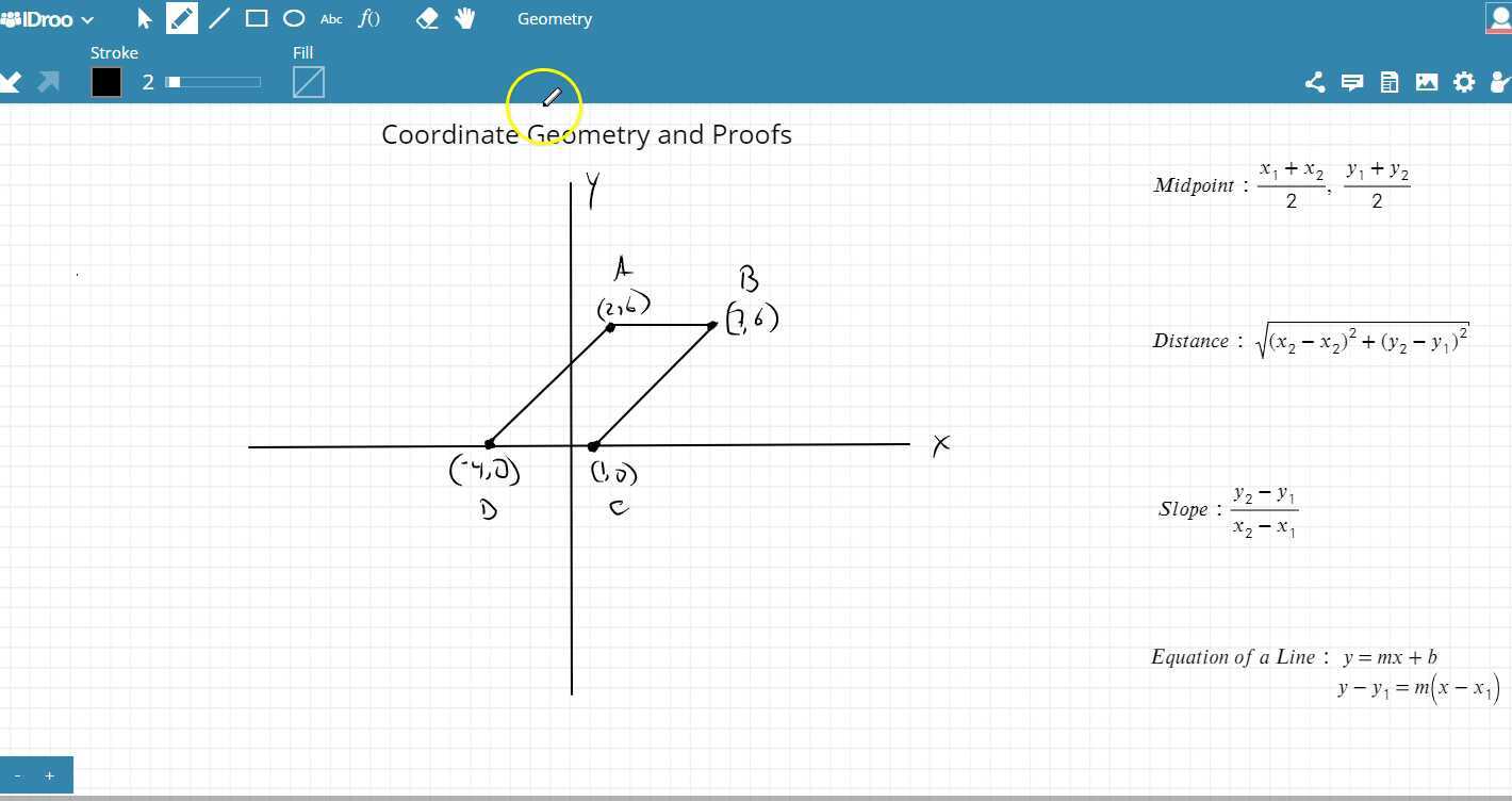 Coordinate Geometry Example Proof 1
