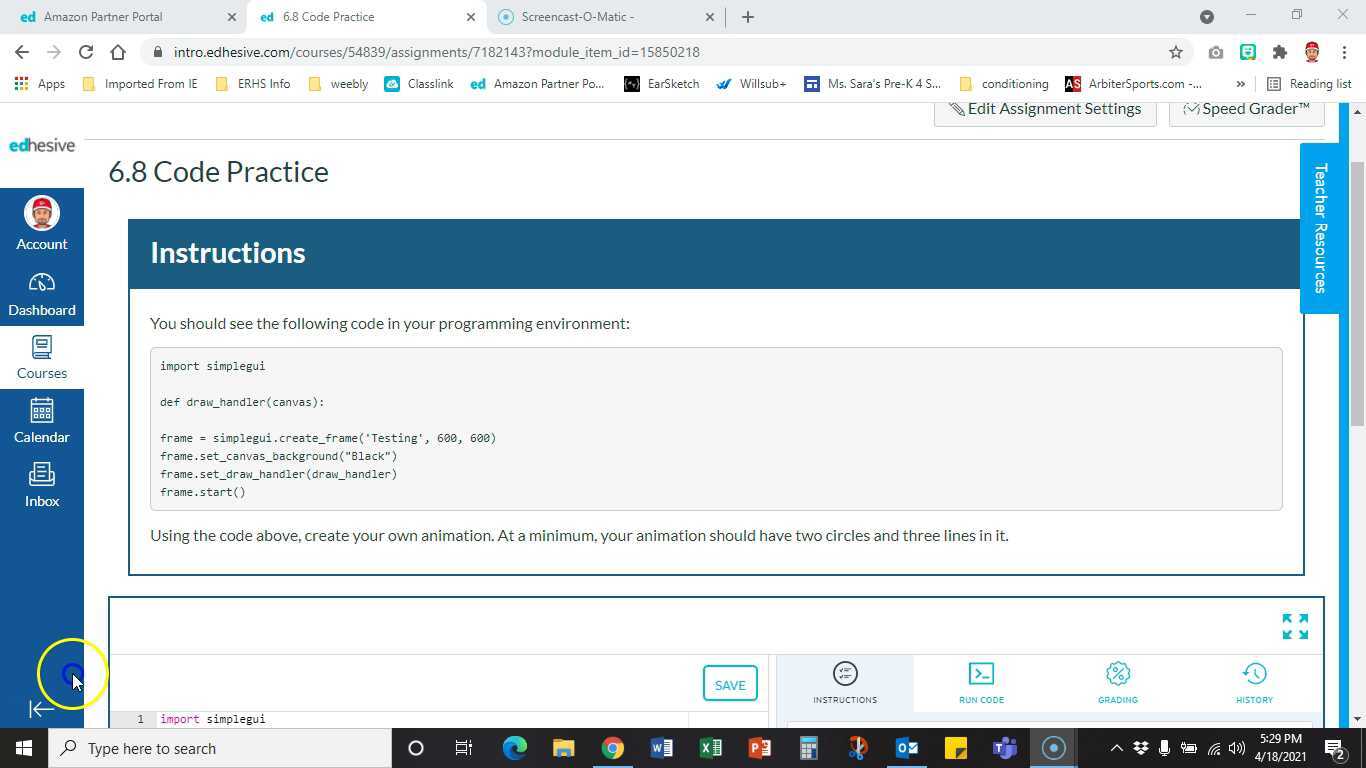 6.8 Code Practice