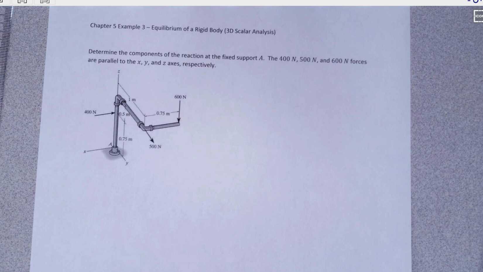 Chapter 5 Example 3 (Statics)