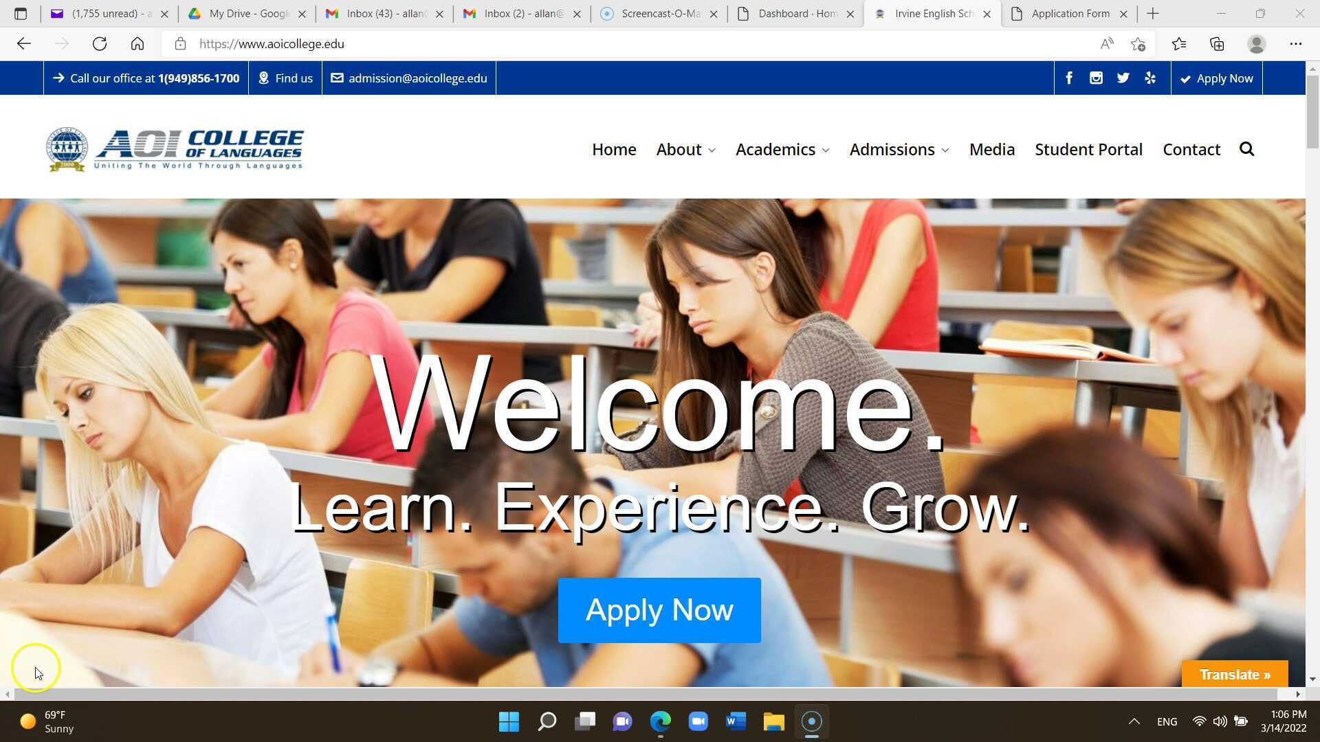 Enrolling on Ampeducator from the website