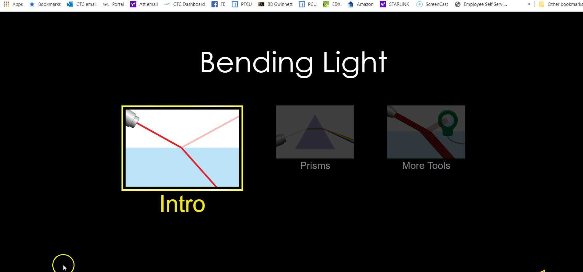 Snell's Law Virtual Lab