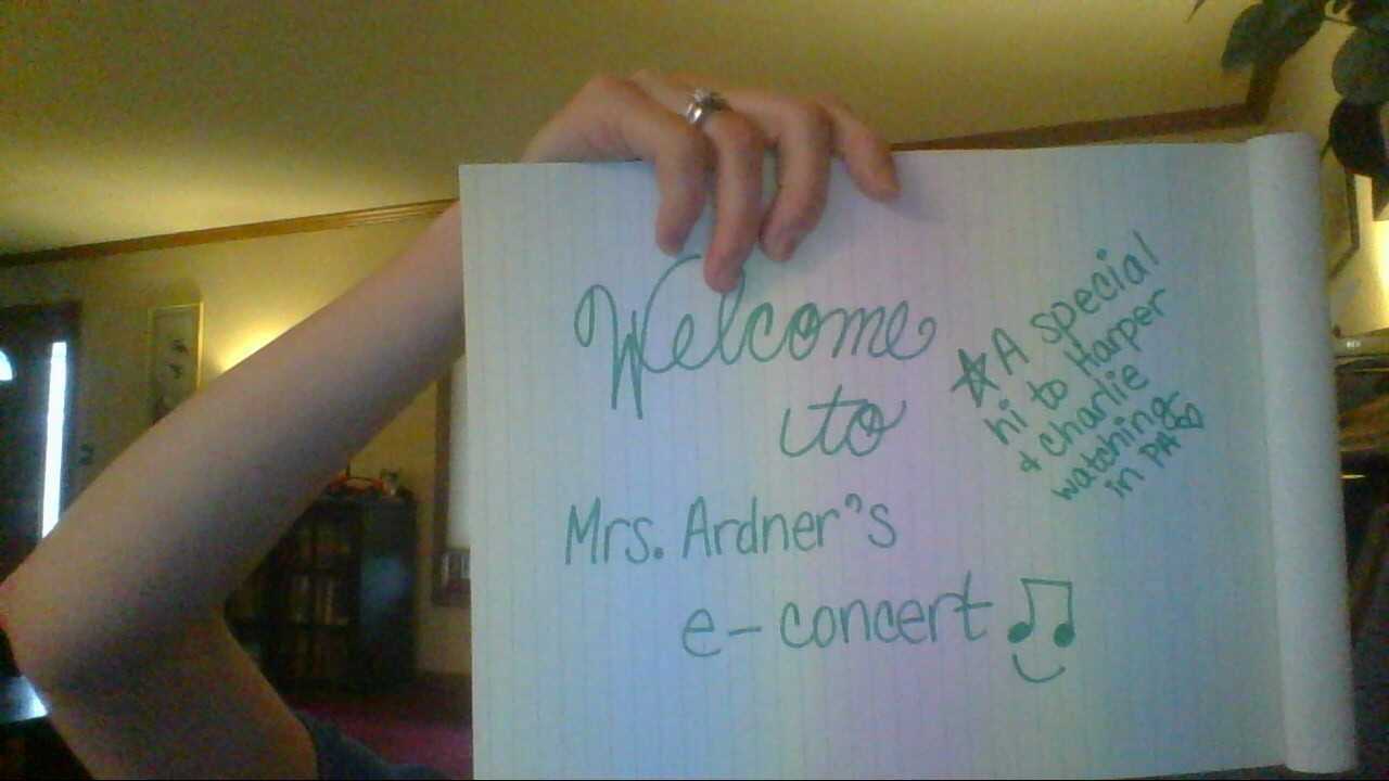 Mrs. Ardner's E-Concert #1