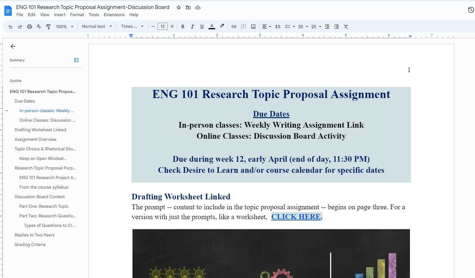 Topic Proposal Assignment & Topic Selection Narration