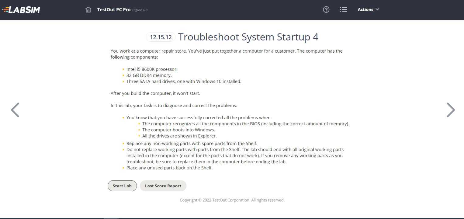 PC Pro Lab 12.15.12 Troubleshoot System Startup 4
