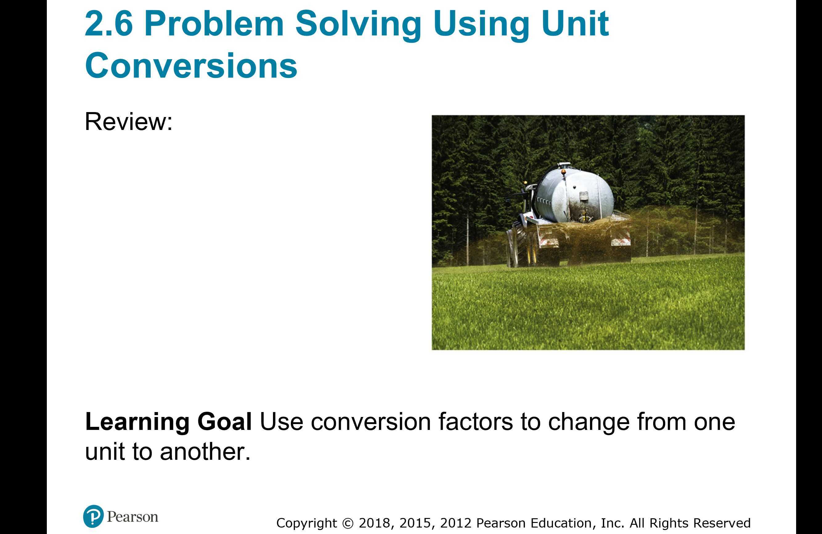 Problem Solving Using Unit Conversion