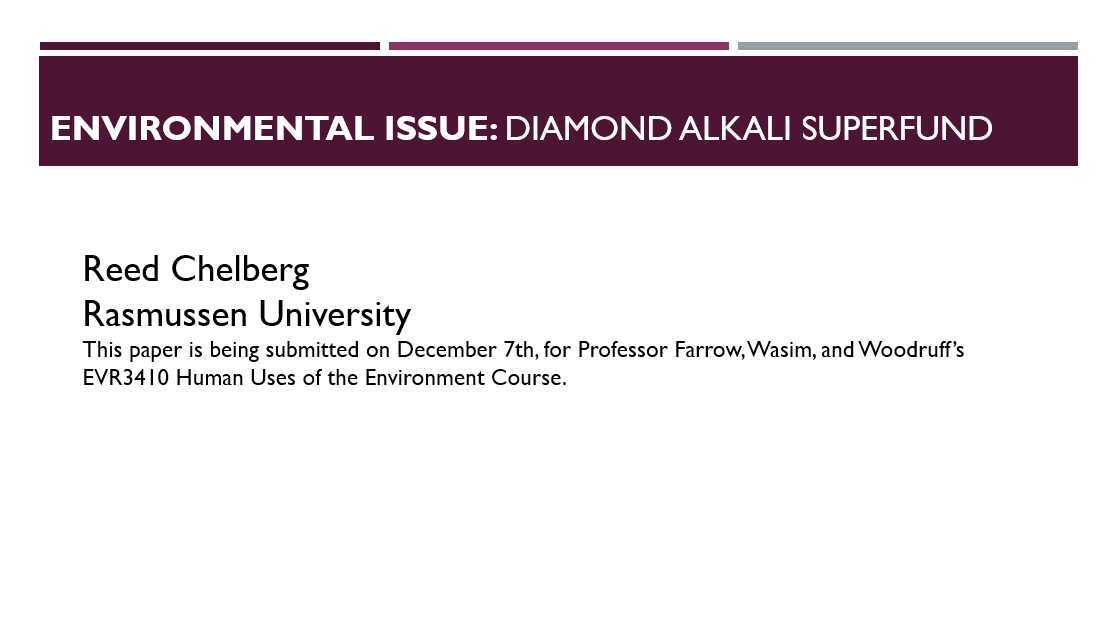 Diamond Alkali Superfund Site