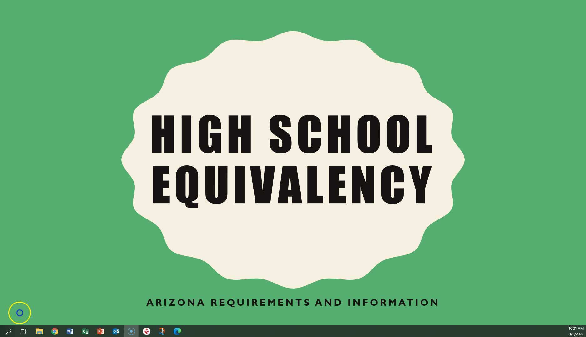 High School Equivalency PPT