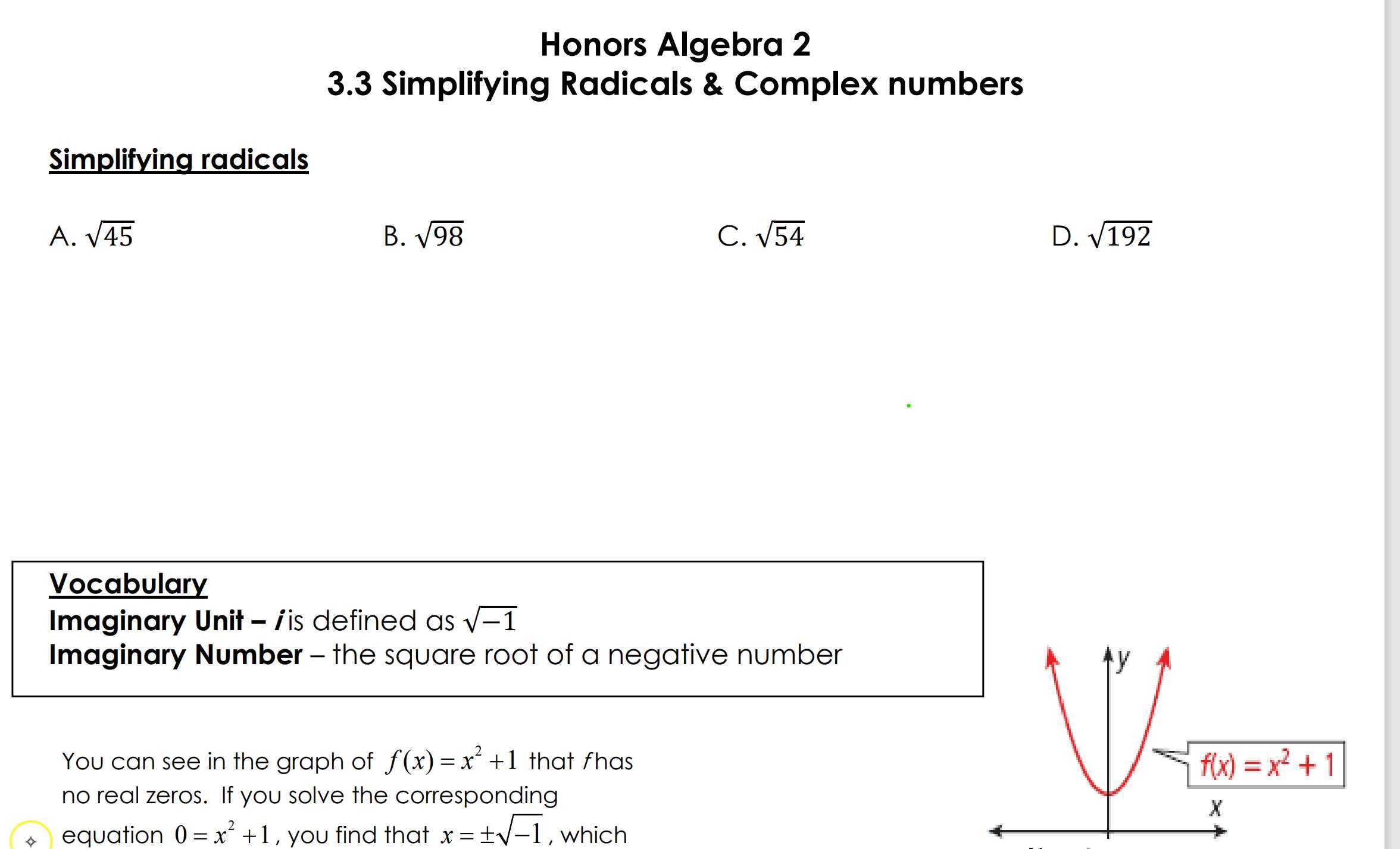 3-3-simplify-radicals-and-complex-numbers