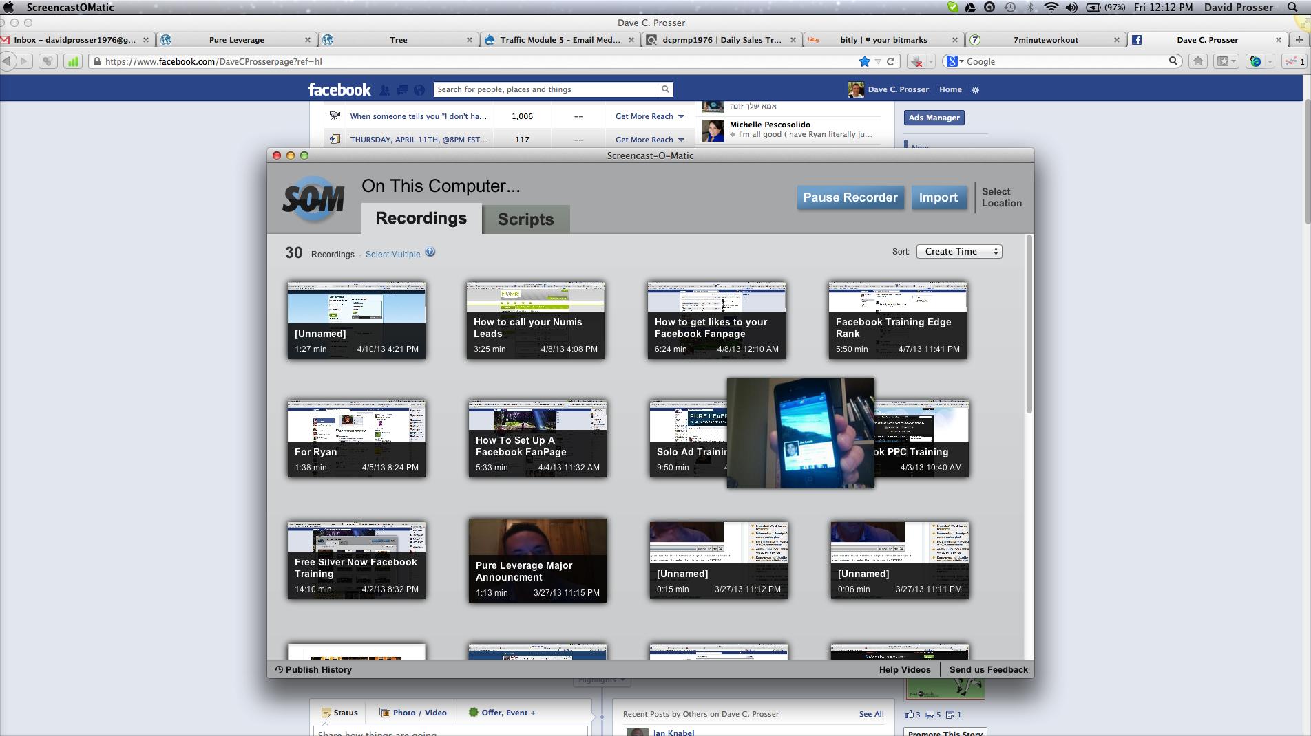 How to send an audio message on Facebook