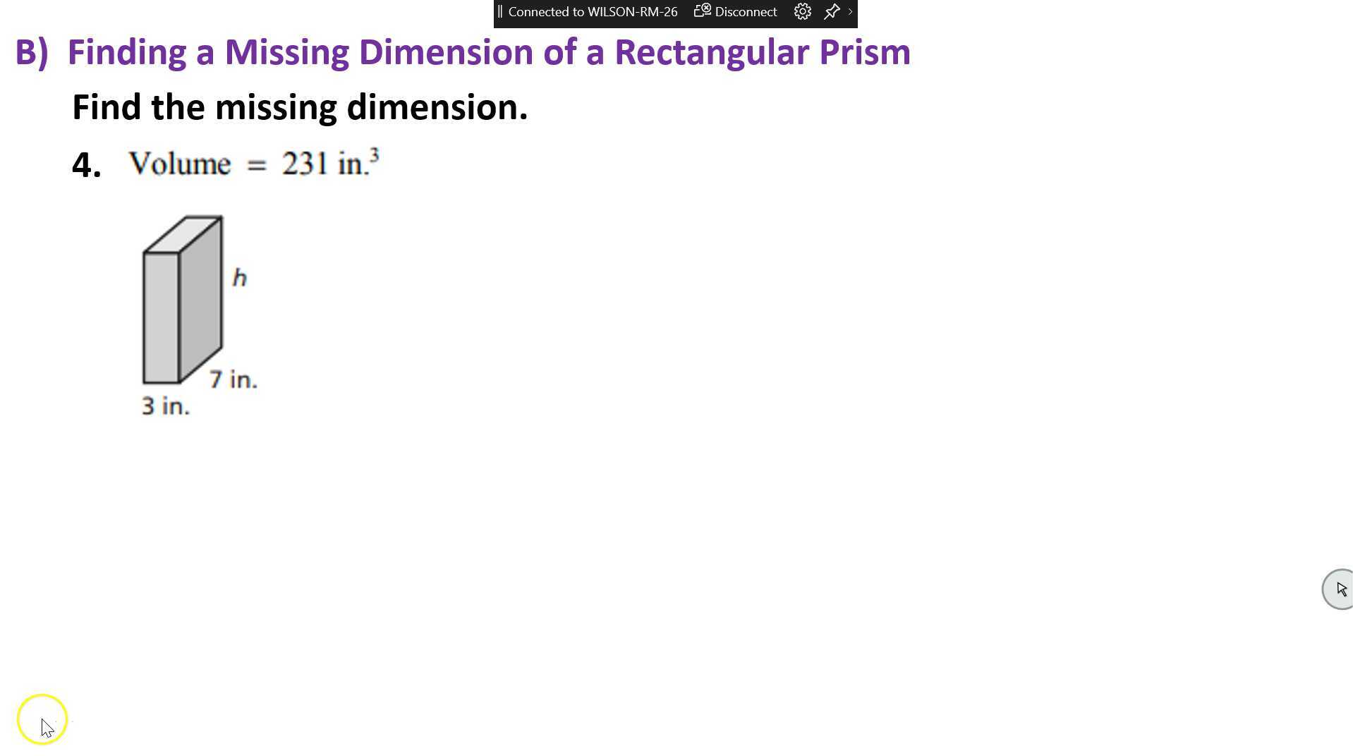 L8.4 Volume of Rectangular Prisms