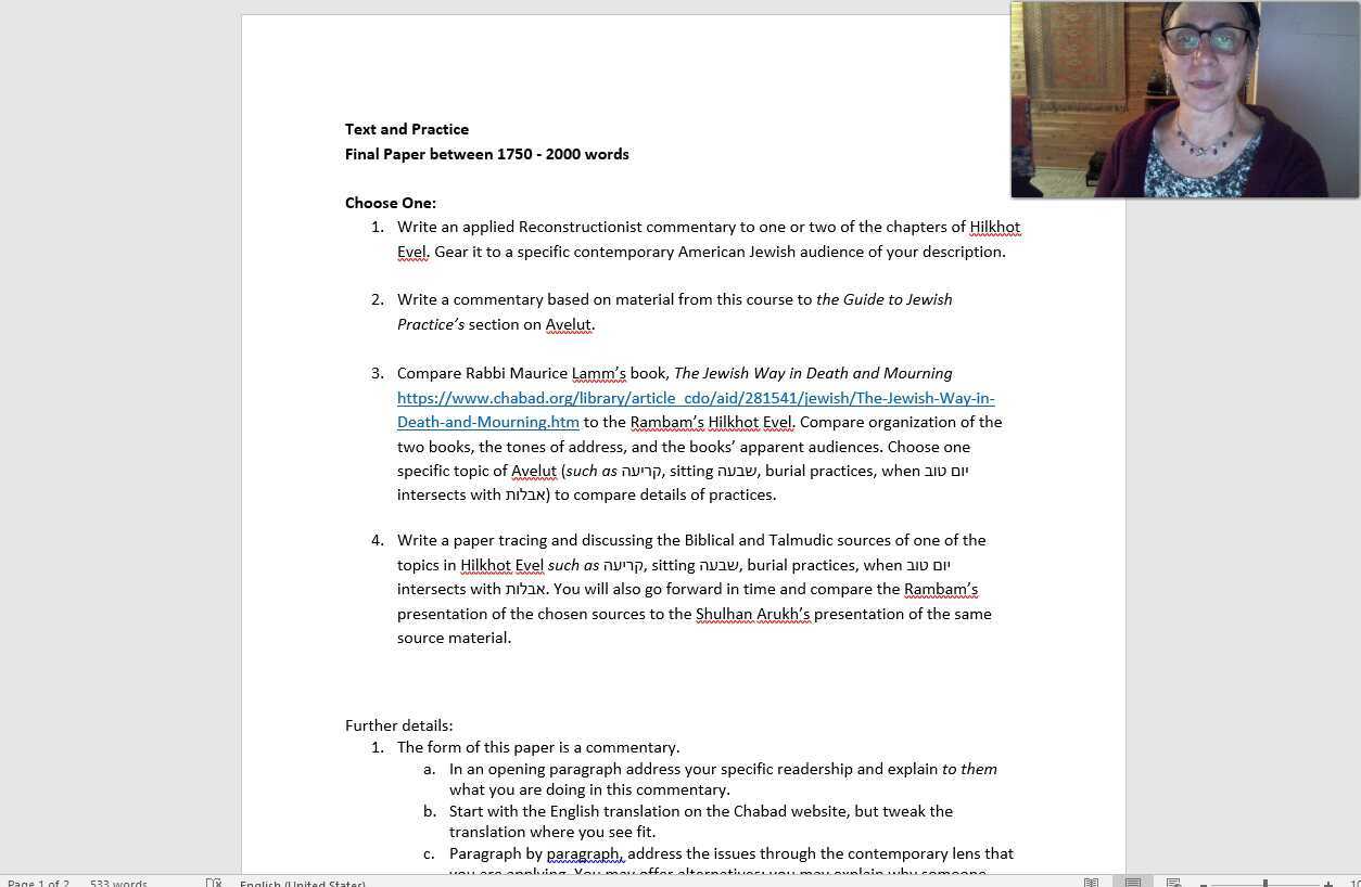 the final assignment