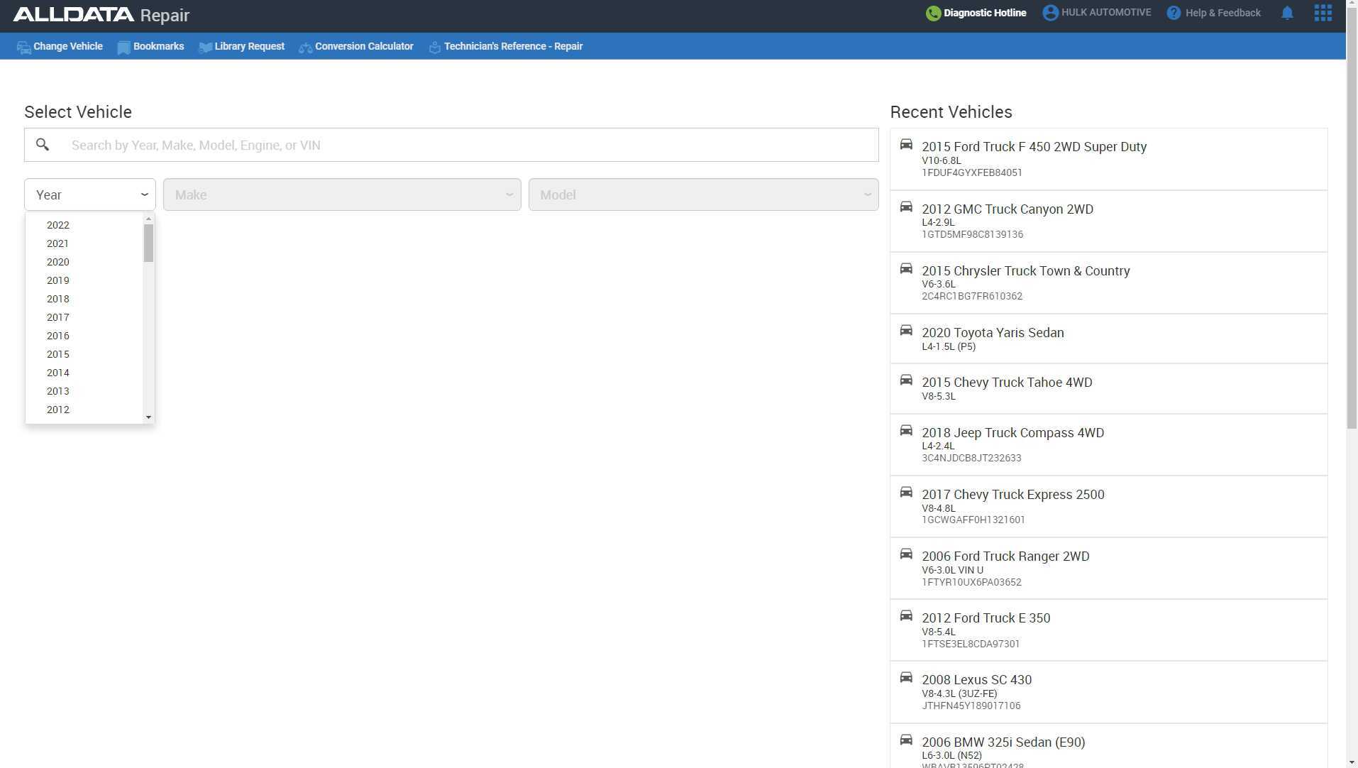 Automatic Transmission Identification Example (Ford)