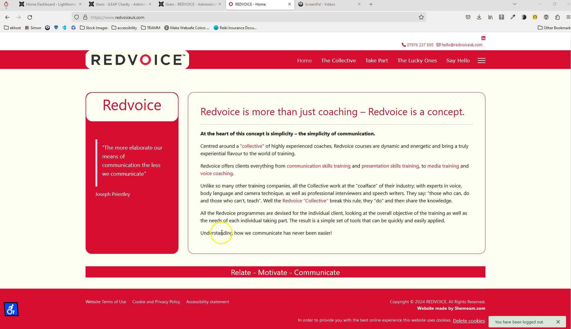 Editing text on PageBuilder pages