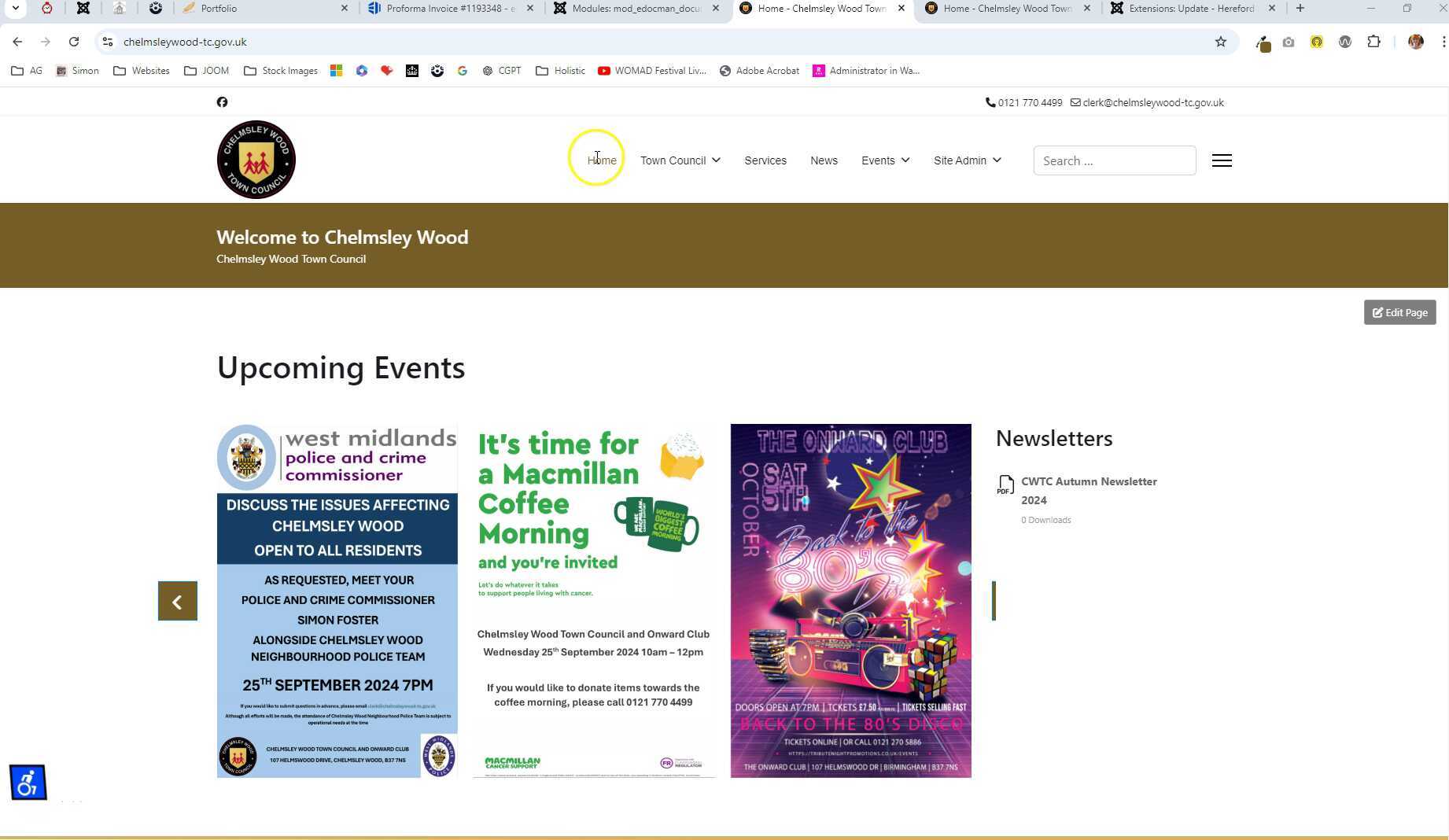 Image Carousel editing