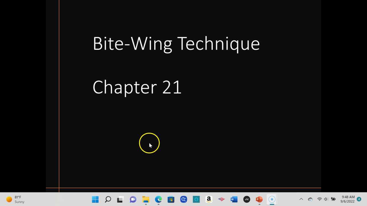Bitewing Technique Ch 21
