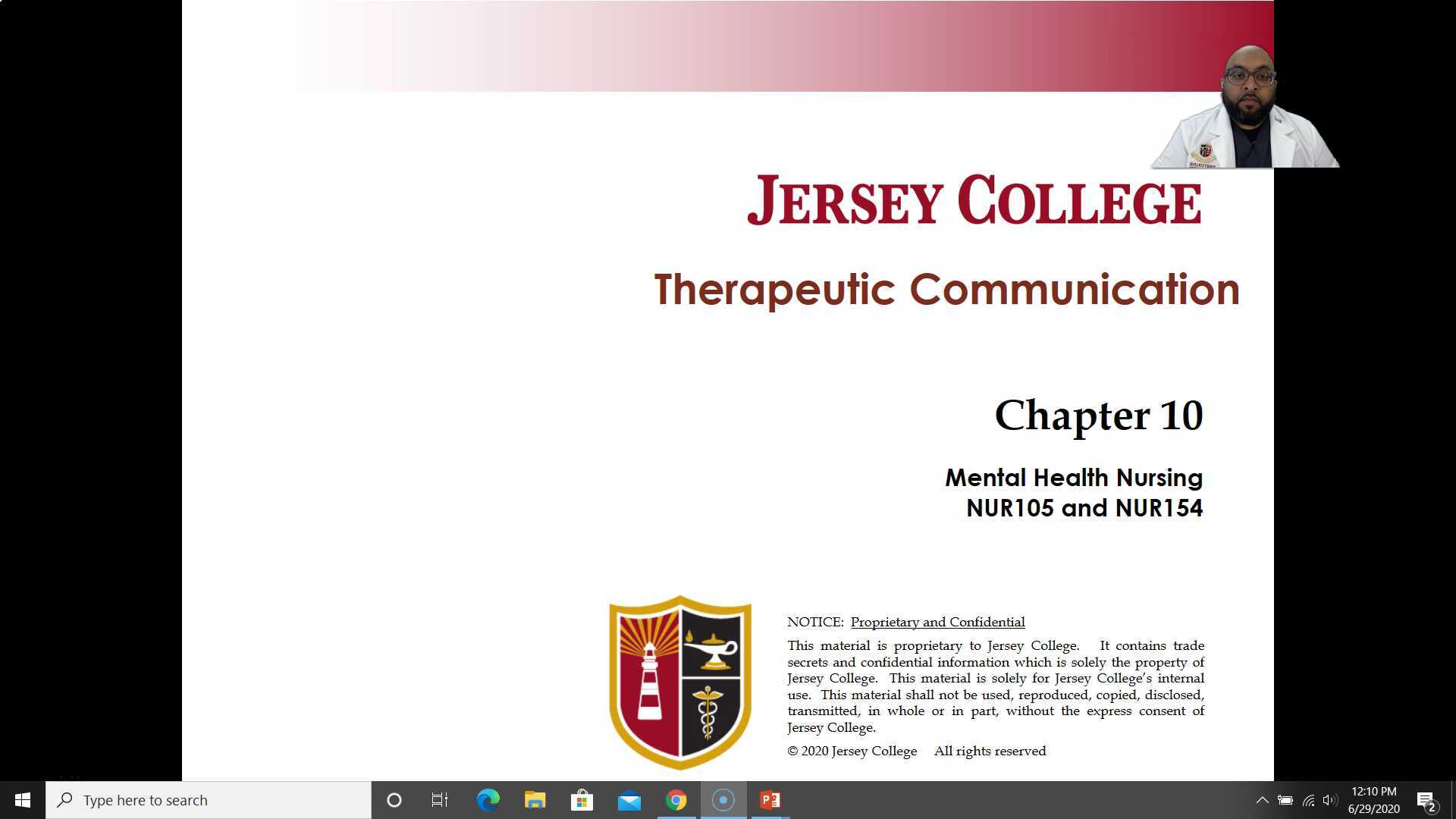 Mental Health Nursing NUR105 Chapter 10 Therapeutic Communication