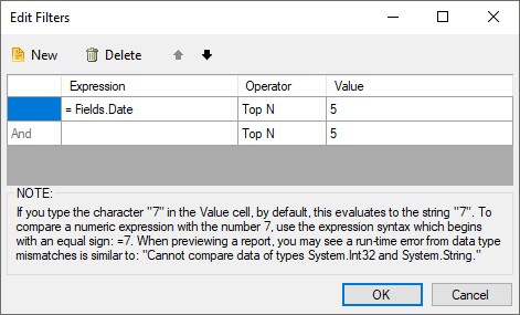 Window - Edit Filters