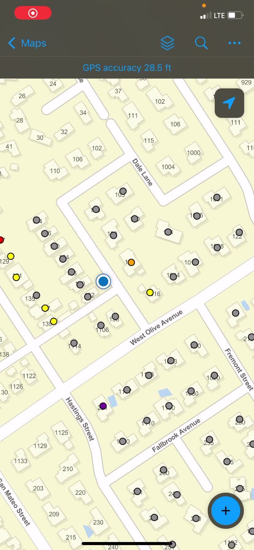Using field maps for editing multiple points
