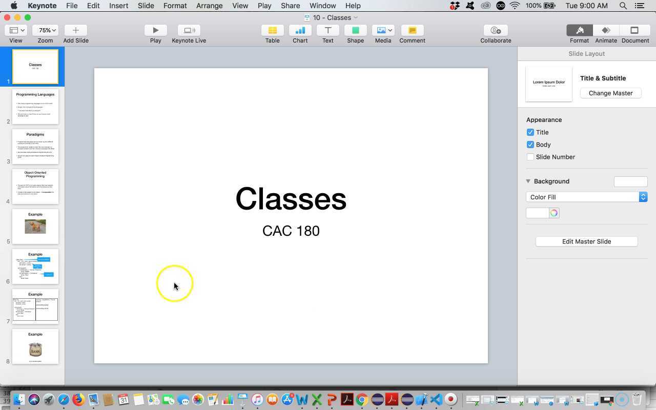 CAC180: Classes Intro