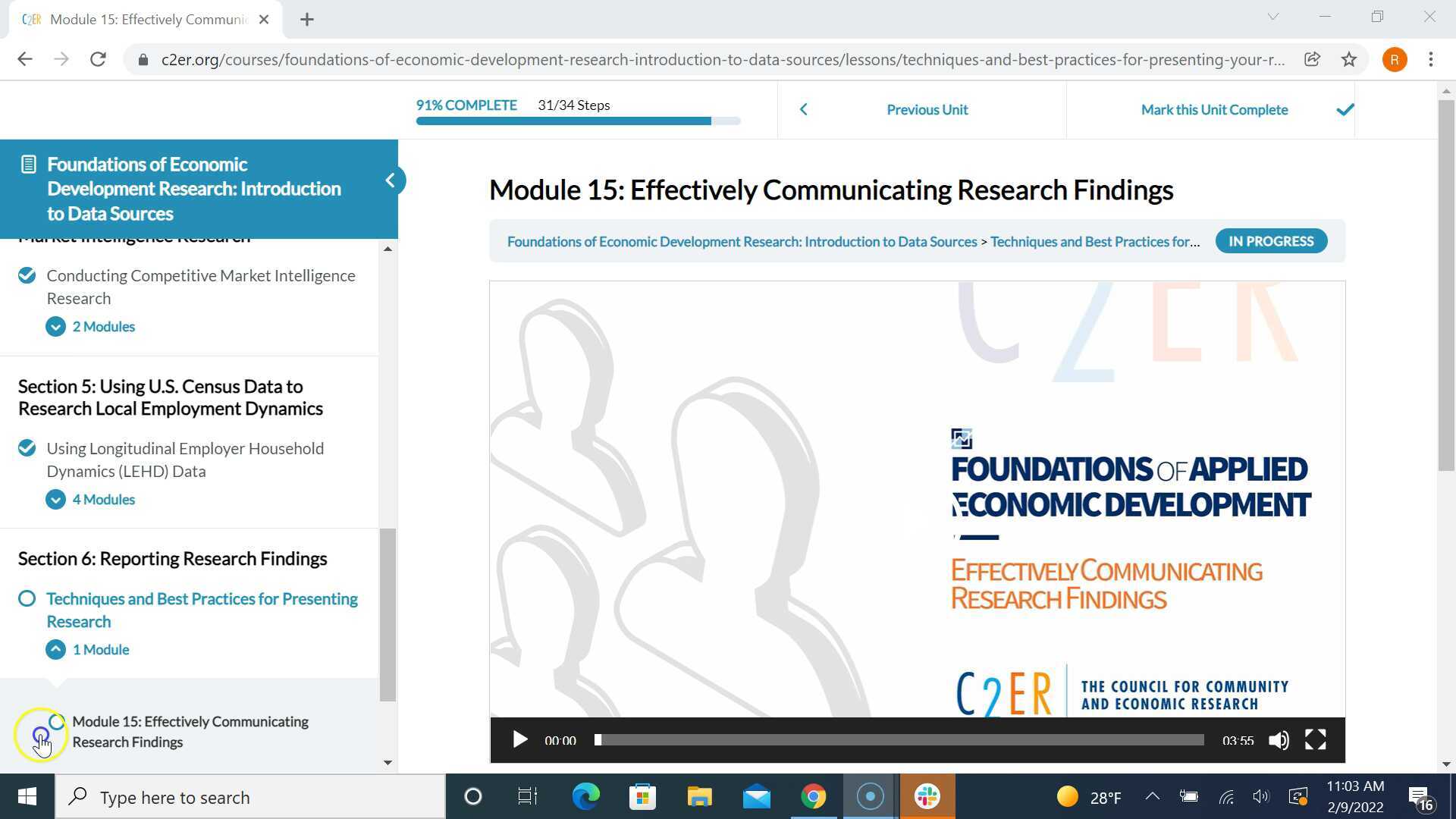 Section 6 Effectively Reporting Research Findings