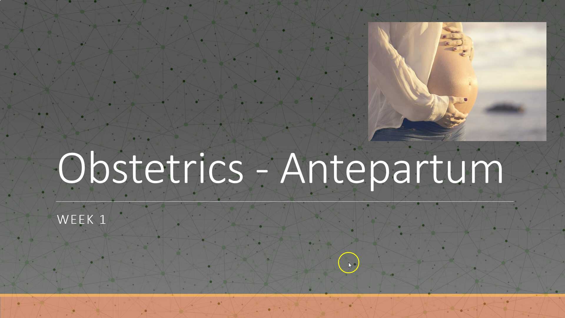 Obstetrics Antepartum