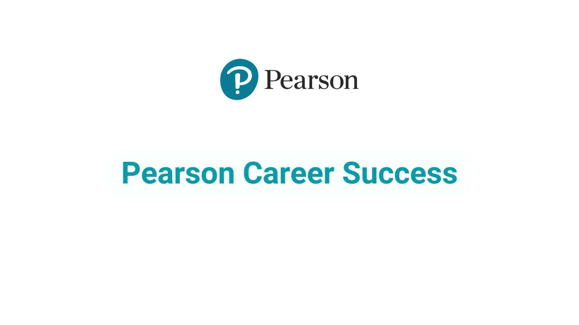 Pearson Career Success