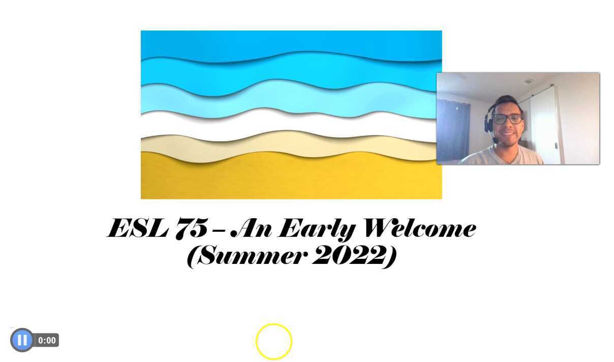 ESL75 Summer 2022 Early