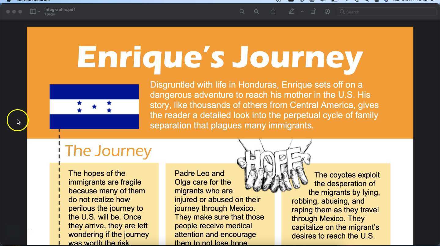 enrique's journey notes