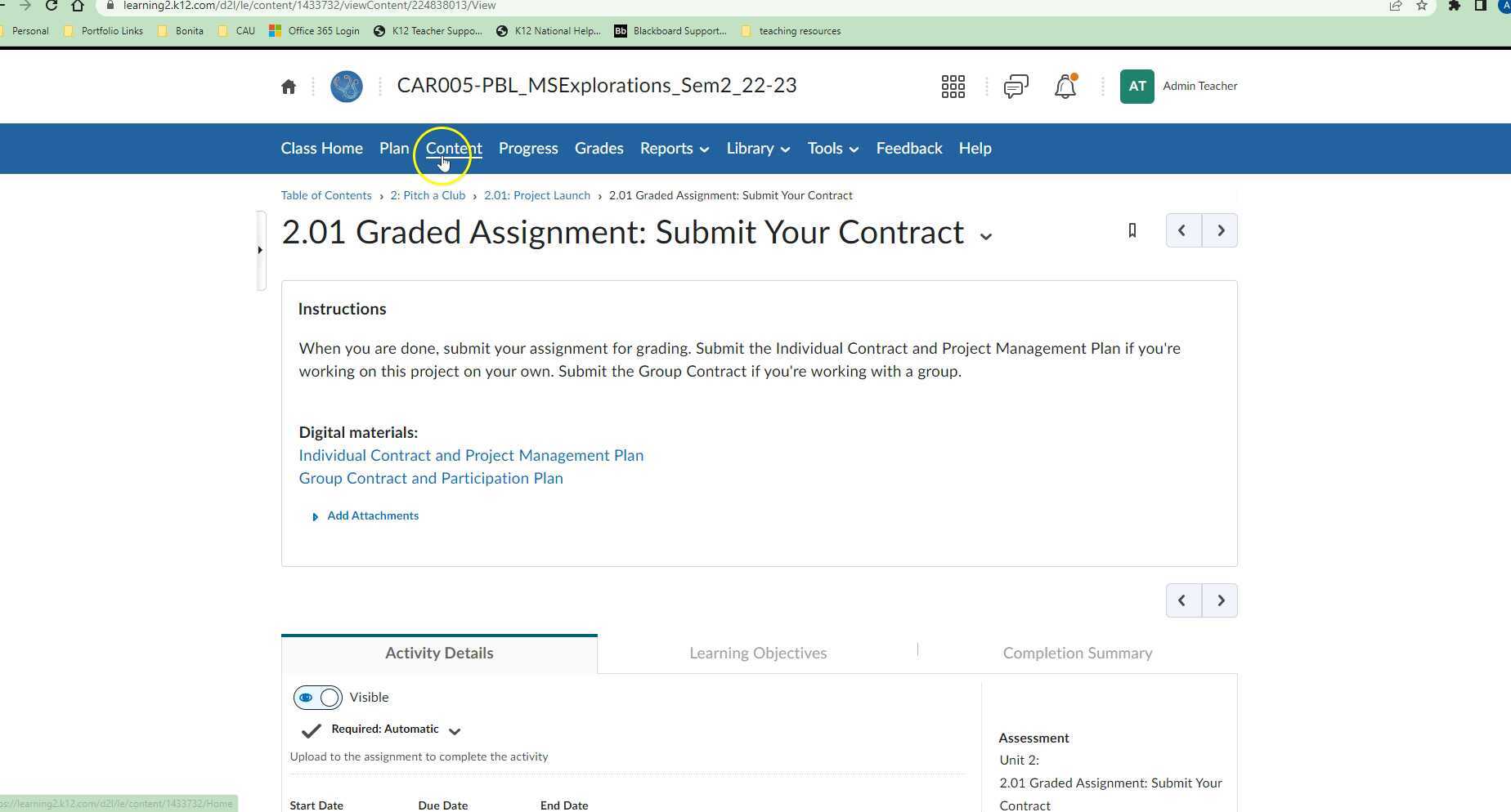 Adding due dates