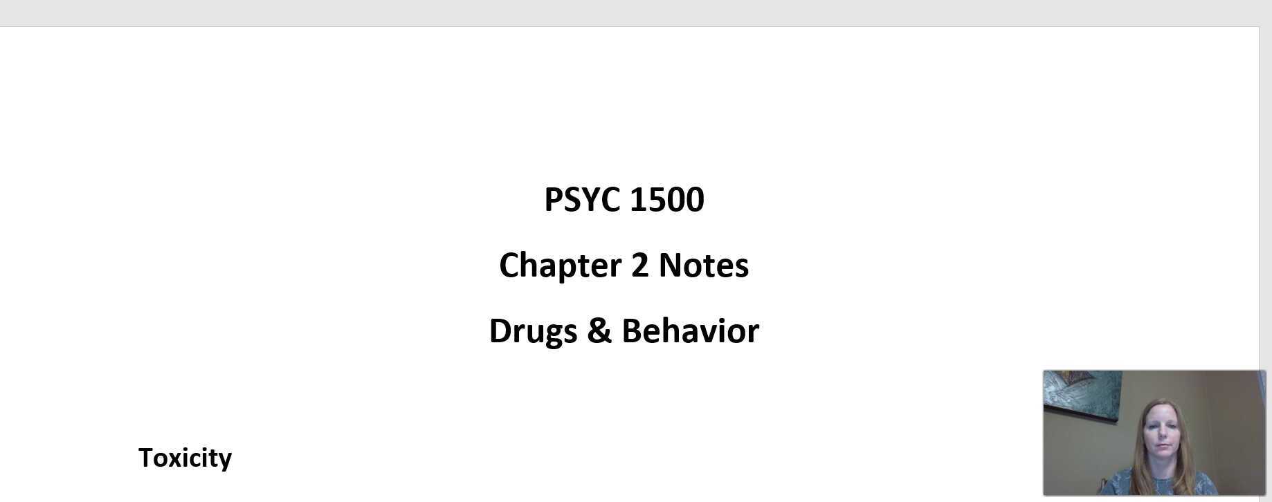 PSYC 1500 Ch. 2 Notes