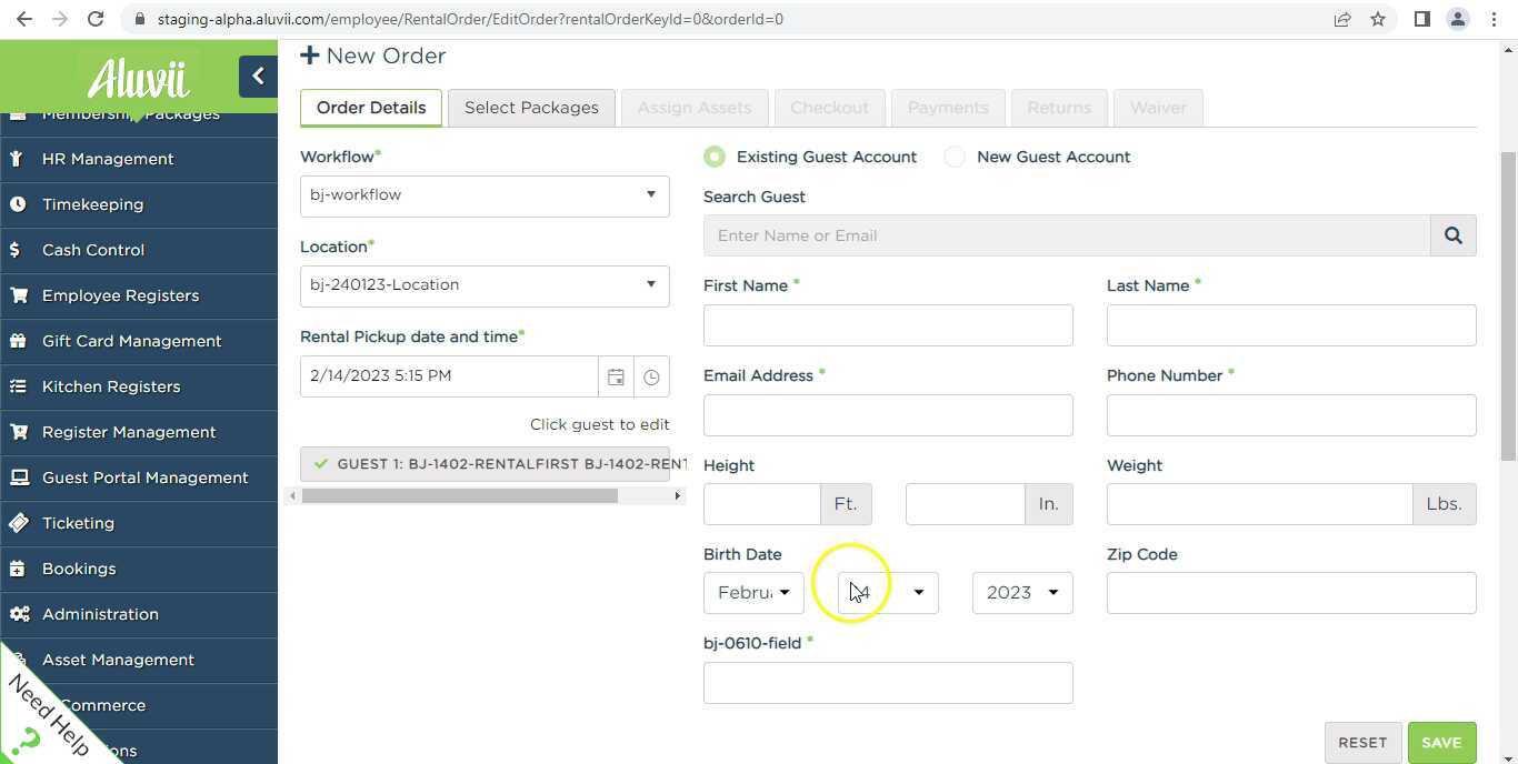 Rental Orders --> Assigning asset barcode increases asset quantity