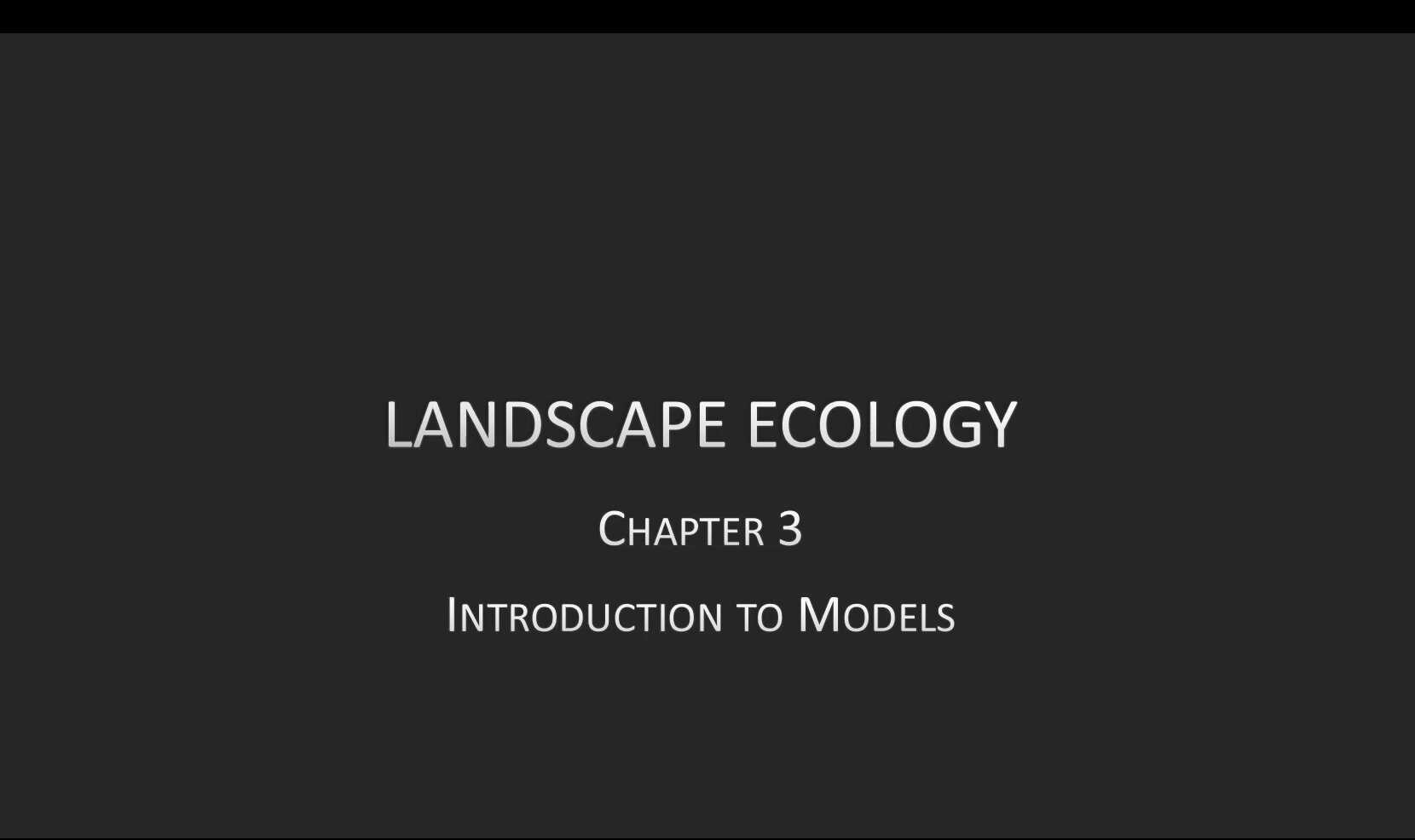 Landscape Ecology Ch 31