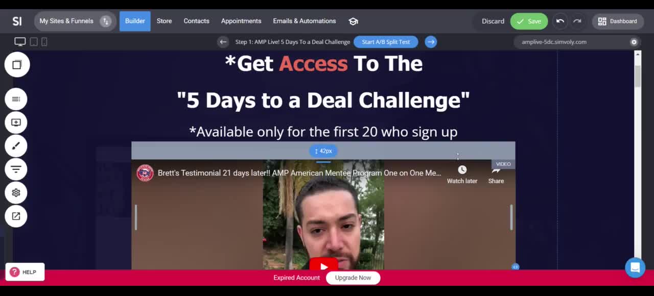 Get Access to the "5 Days to a Deal Challenge"  With Erick Paul of AHA-AMP LIve!