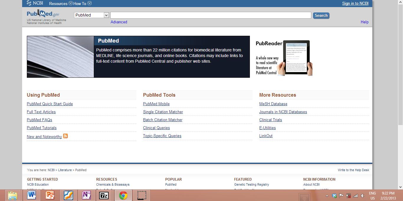 Searching pubmed using MeSH terms