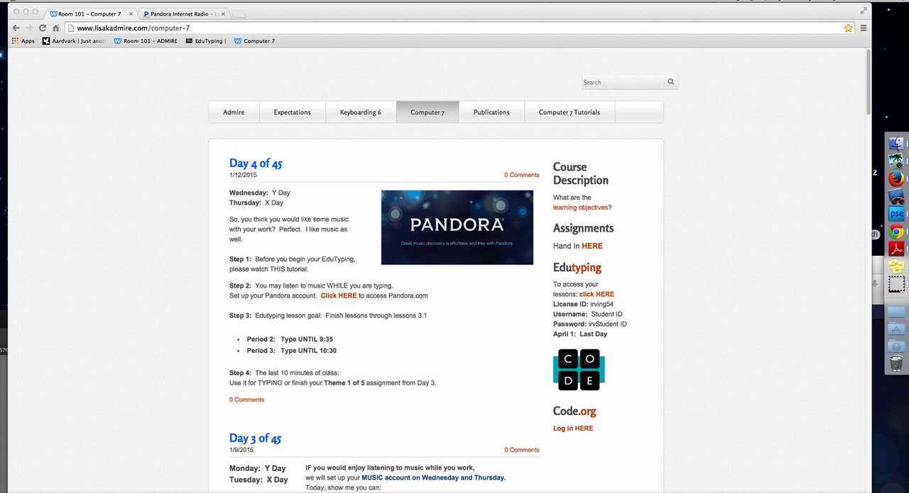Setting Up Pandora Account