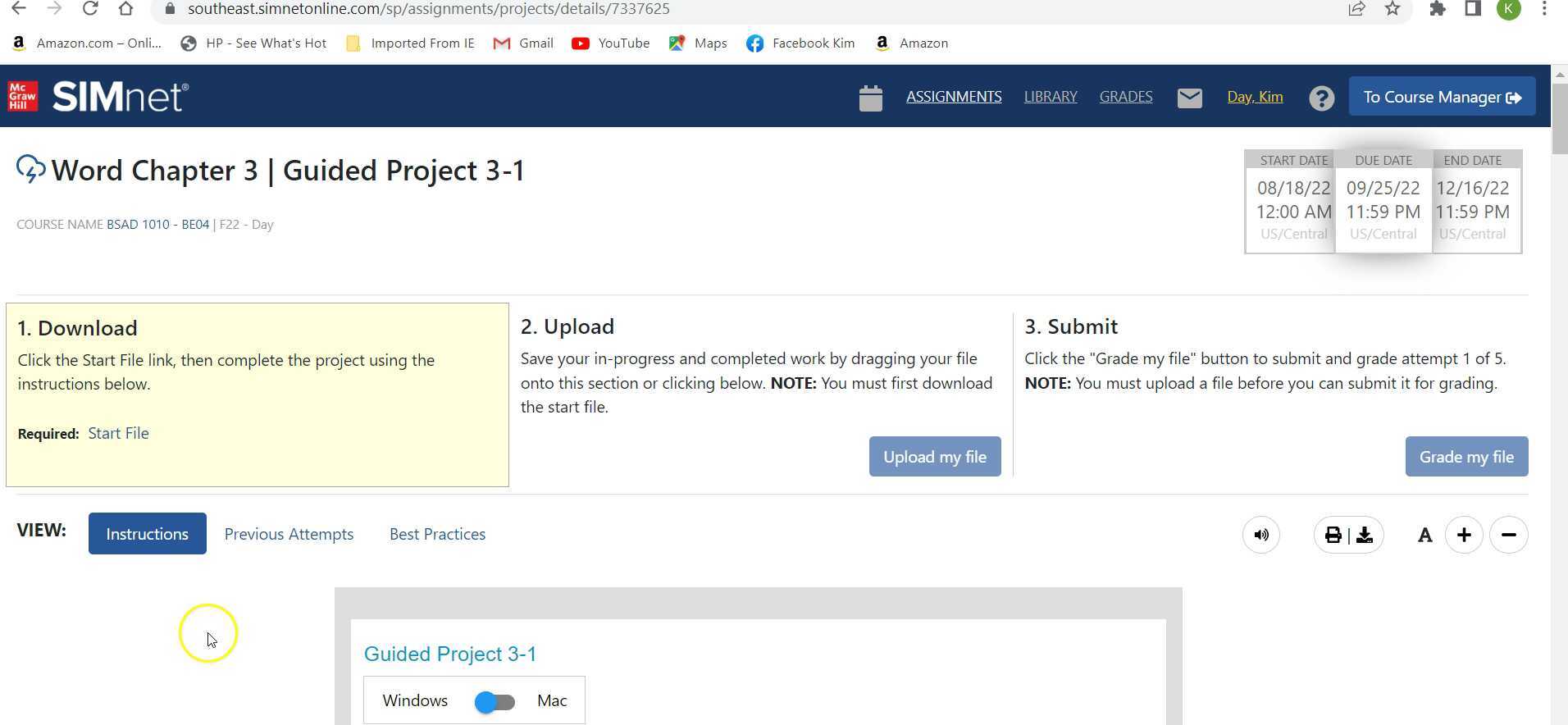 Chapter 3: Guided Project 3-1