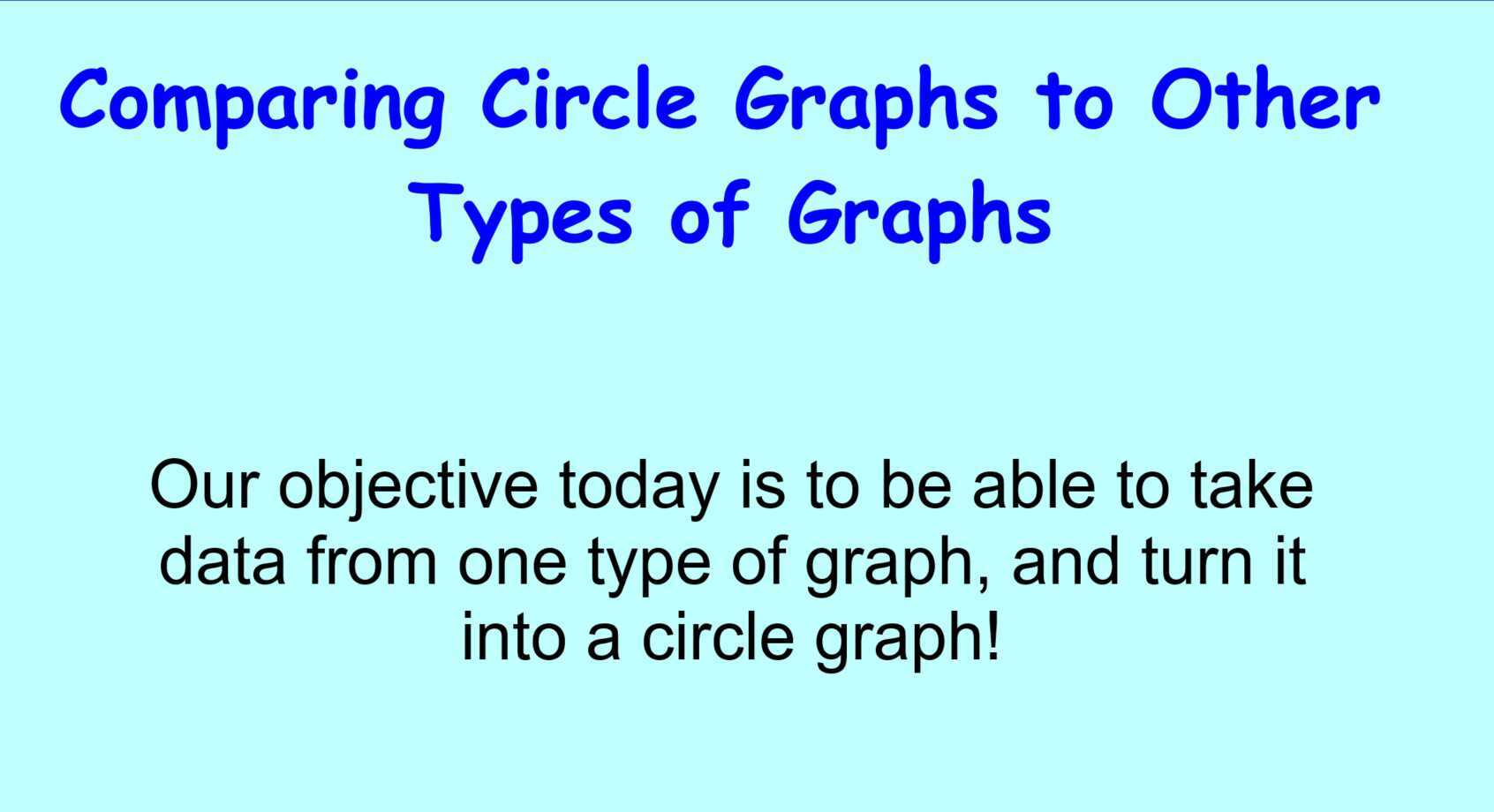 U9L3 Comparing Circle Graphs