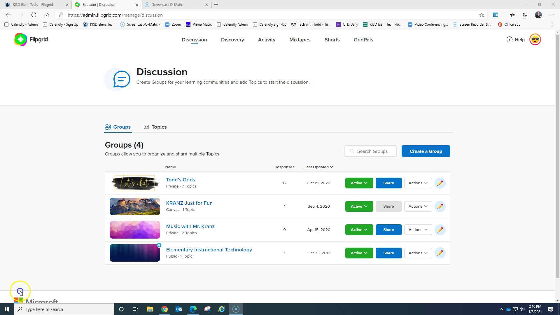 Flipgrid Class Flipgrid - Class Set Up