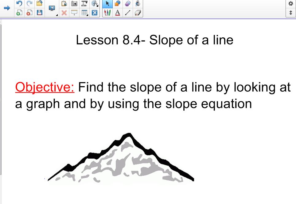 Lesson 8.4- Slope of a line