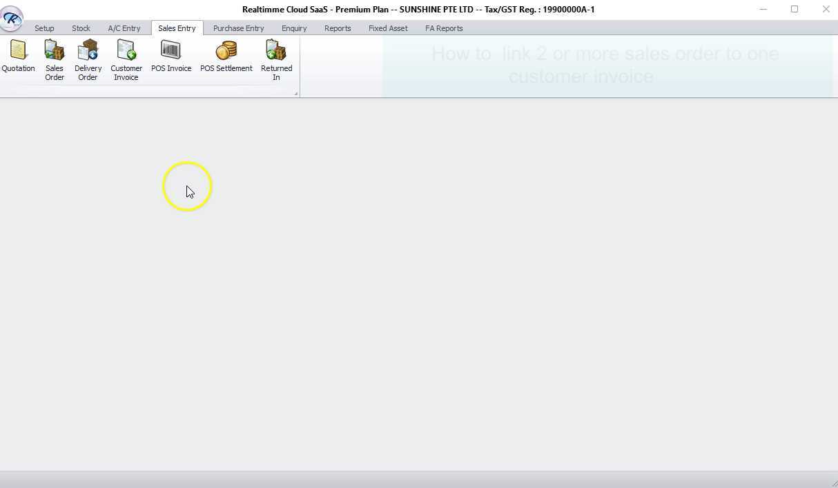 3 43 Issue A Customer Invoice Linked From 2 Or More Sales Orders