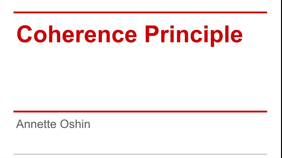 coherence principle