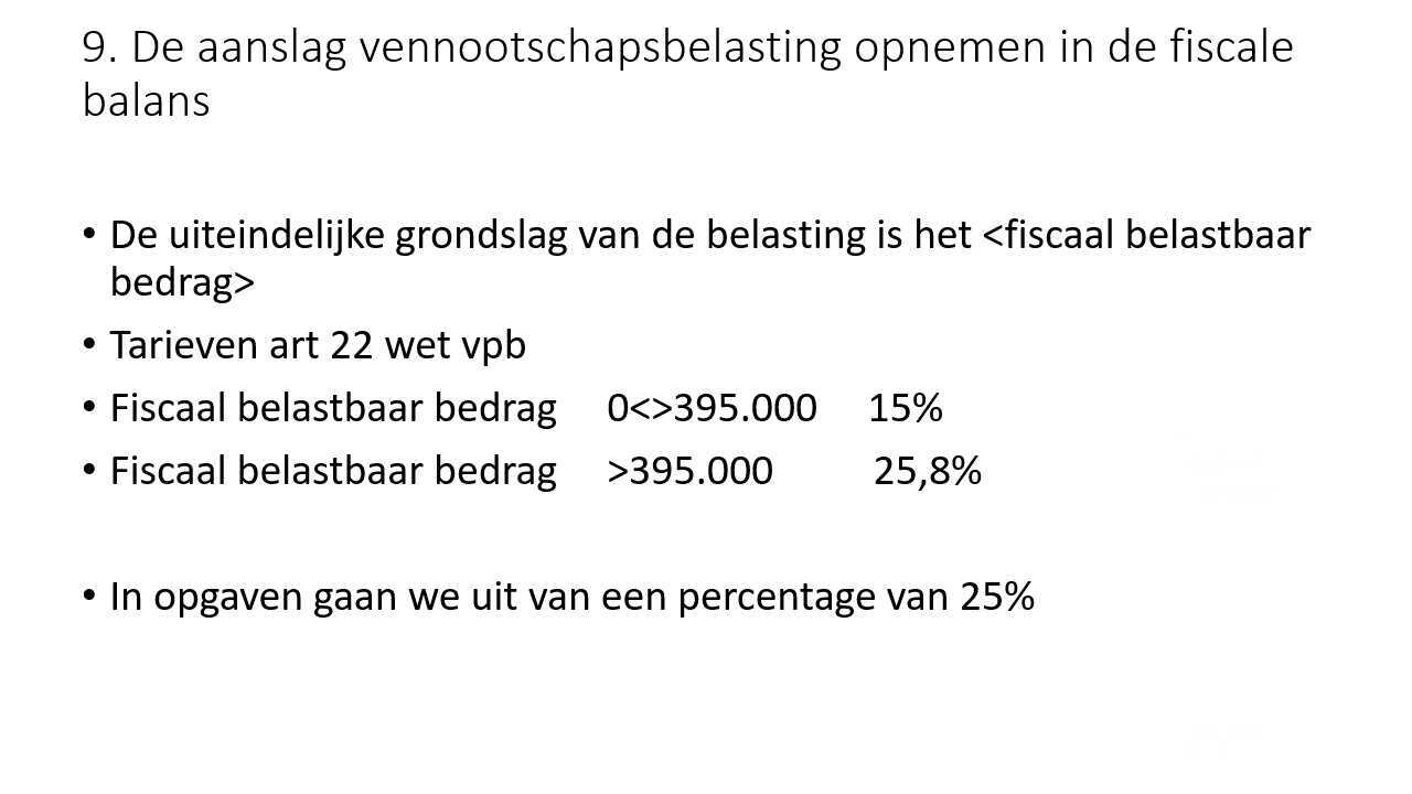 FINREP&CON 2023 Week 2 Film 9 - de definitieve aanslag opnemen in de