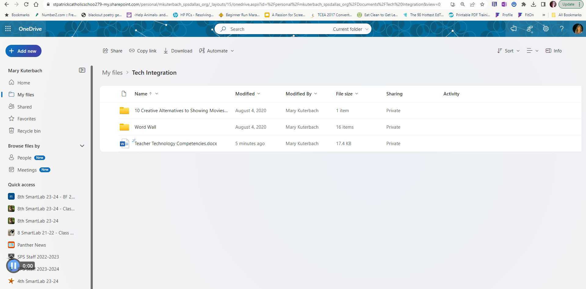 Add New Folder to OneDrive