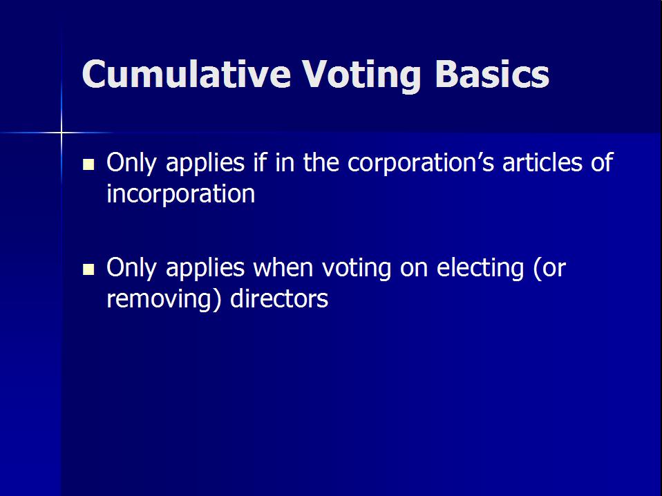Biz Orgs Video 3B Part2 (Cumulative Voting)